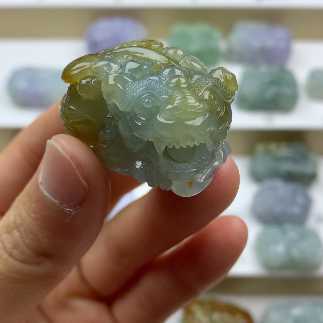 翡翠吊坠(不含链)未镶嵌天然缅甸翡翠A货貔貅