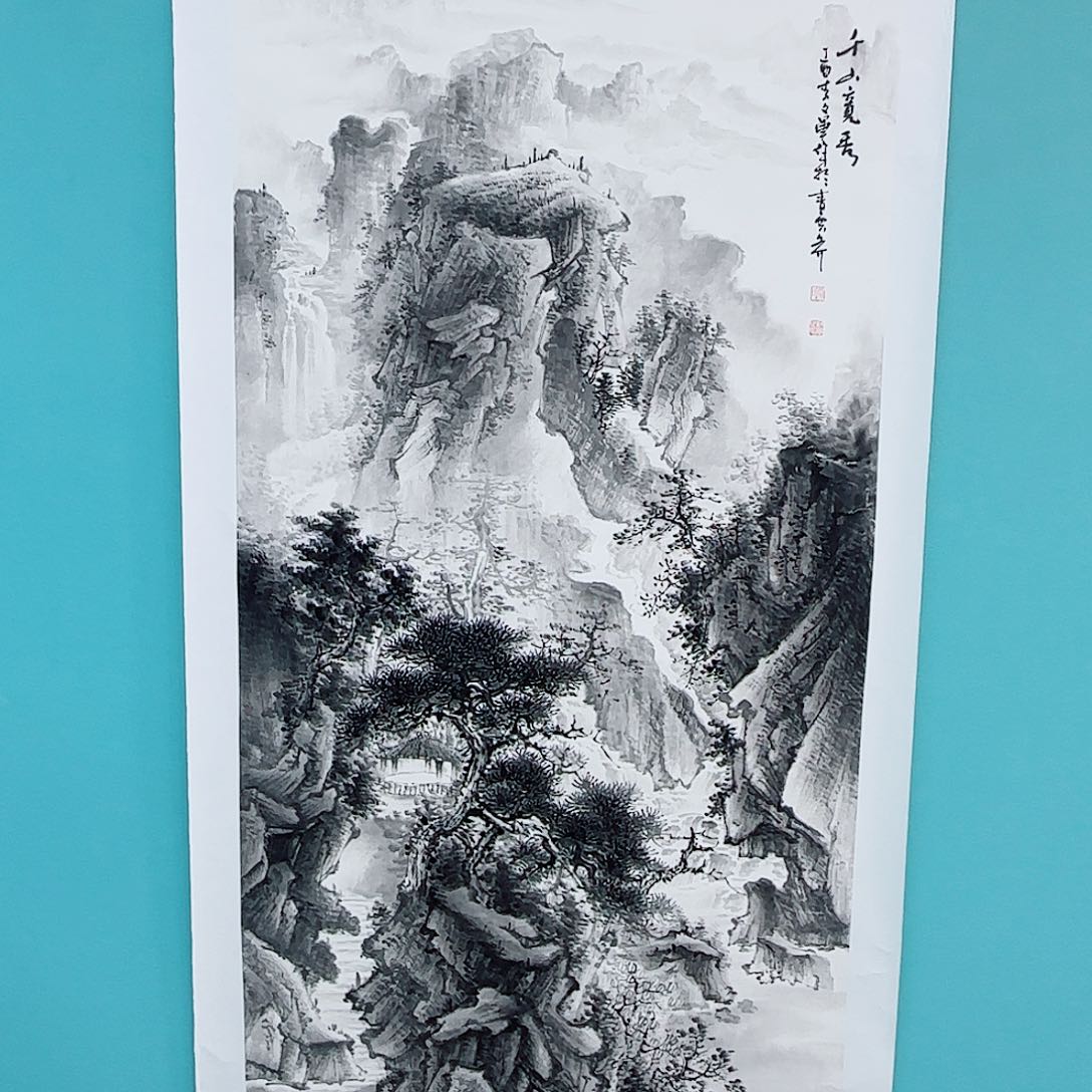 国画李文军教授作品140，70