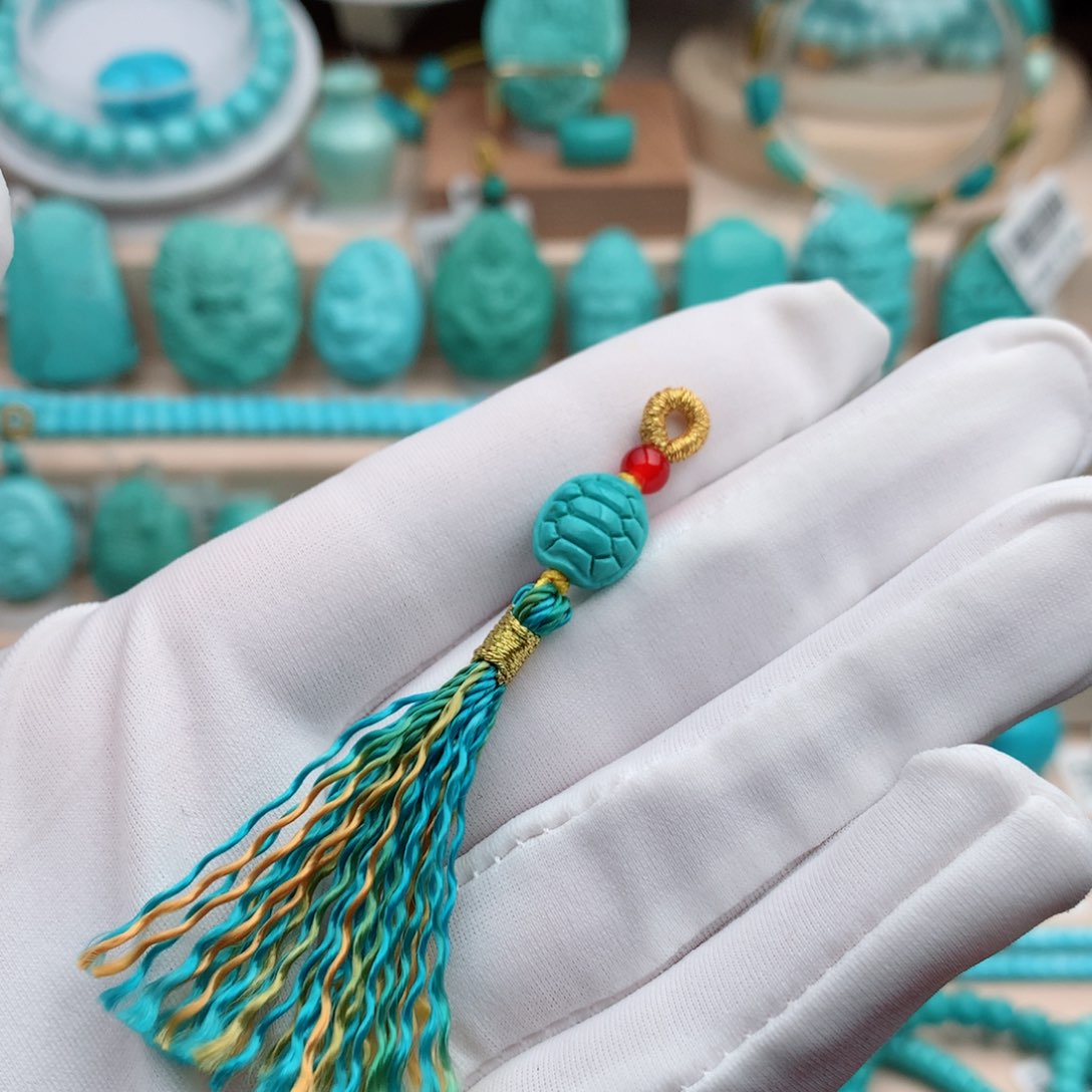 未镶嵌绿松石珠宝奇石11mm