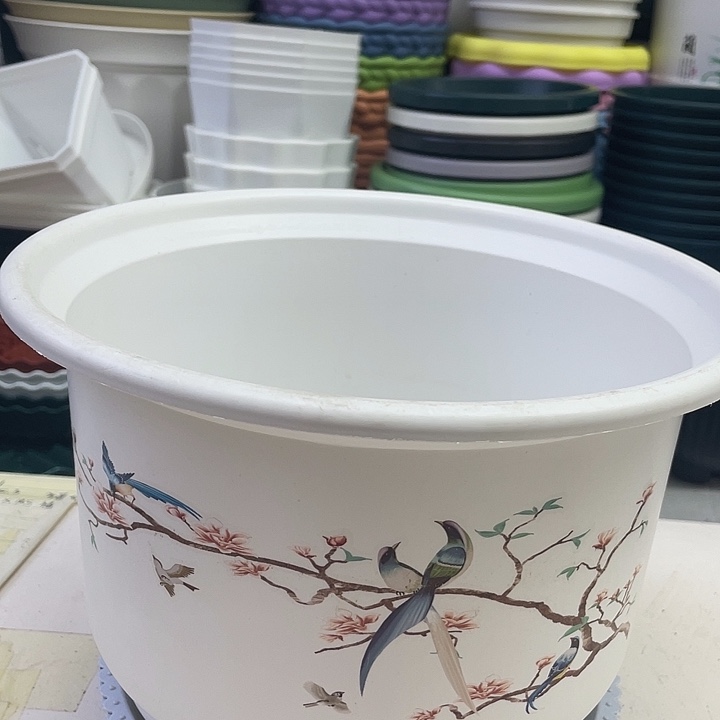 玉堂富贵（口28高20）2个带托盘