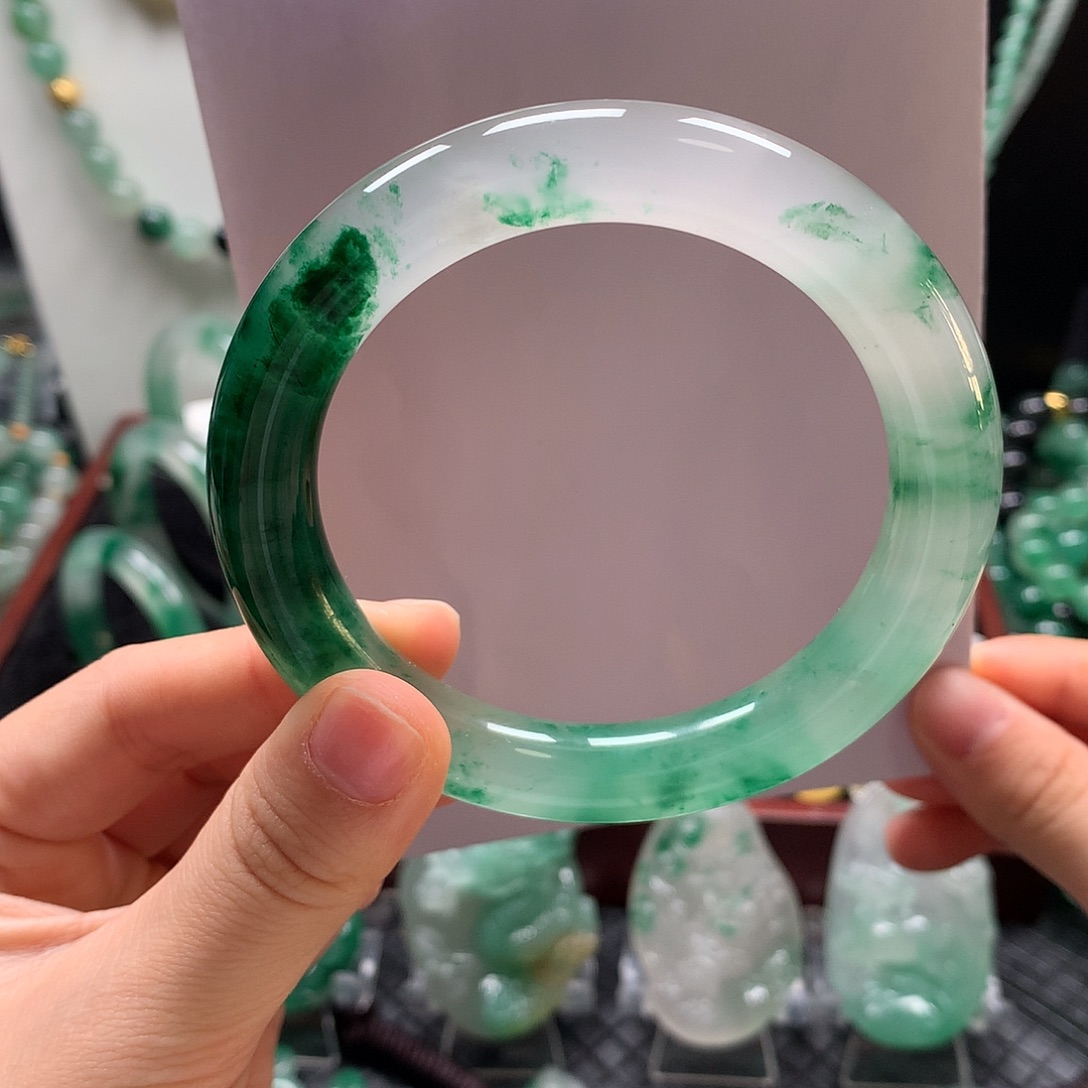 石英质玉未镶嵌手镯5960