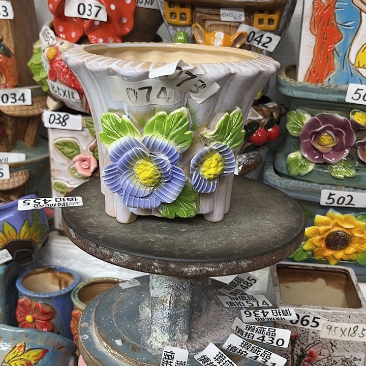 粗陶材质多肉花盆