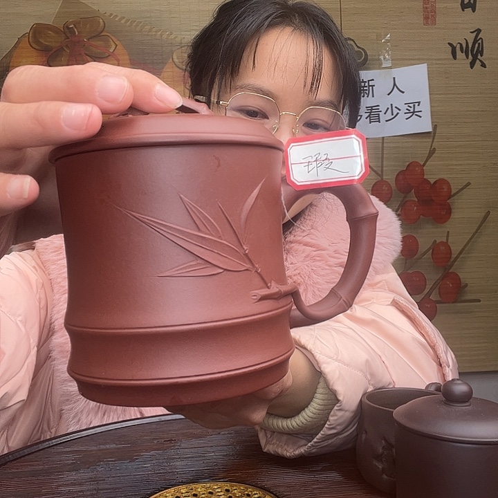 紫砂茶杯原矿紫砂杯