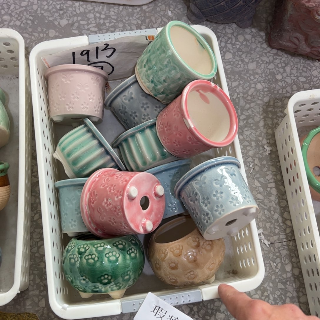 陶瓷陶瓷多肉花盆@@1913