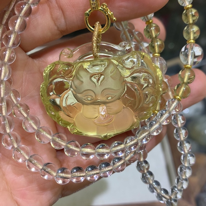 水晶颈饰未镶嵌天然