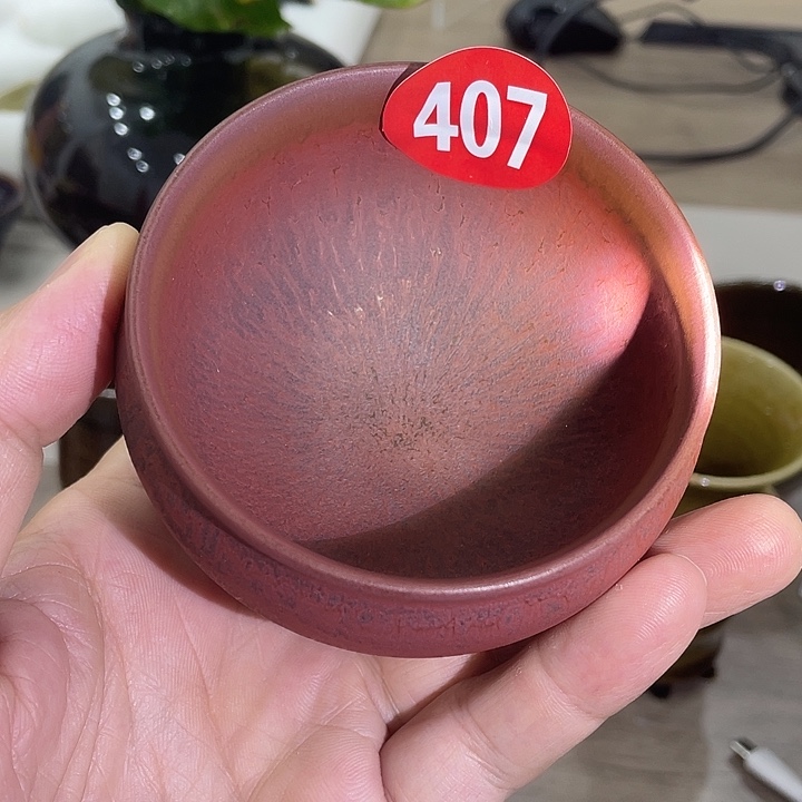 茶盏茶洋窑手工龙窑柴烧主人杯铁锈花