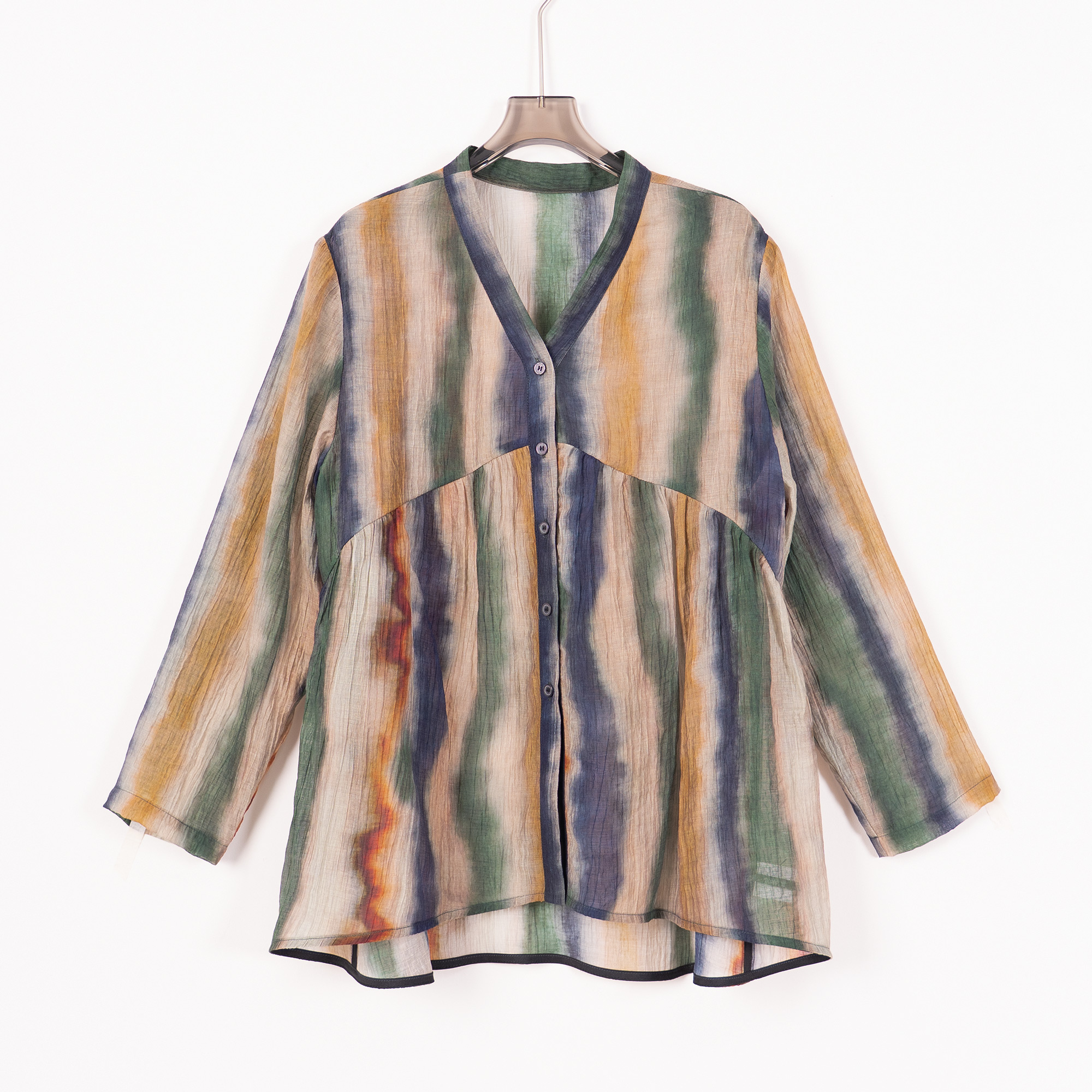 PS250826秋季新款大码女装胖mm休闲上衣时尚印花文艺复古