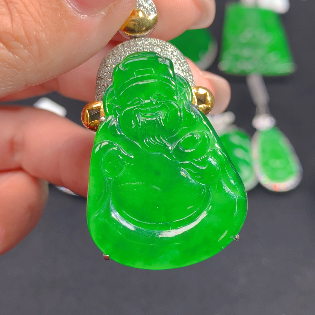 翡翠颈饰银S925镶嵌1111111111