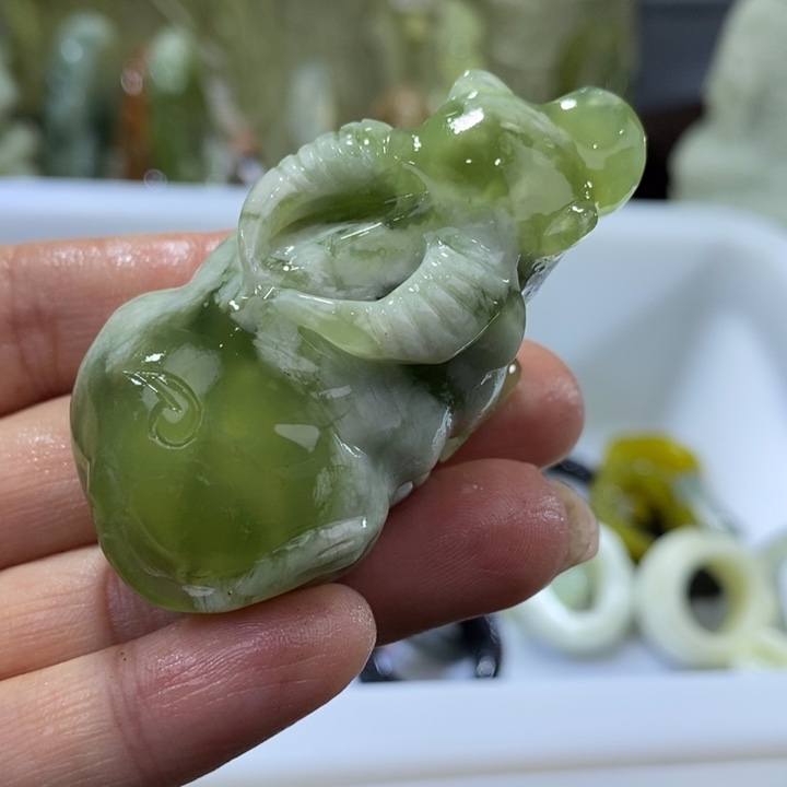 岫玉岫玉手把未镶嵌