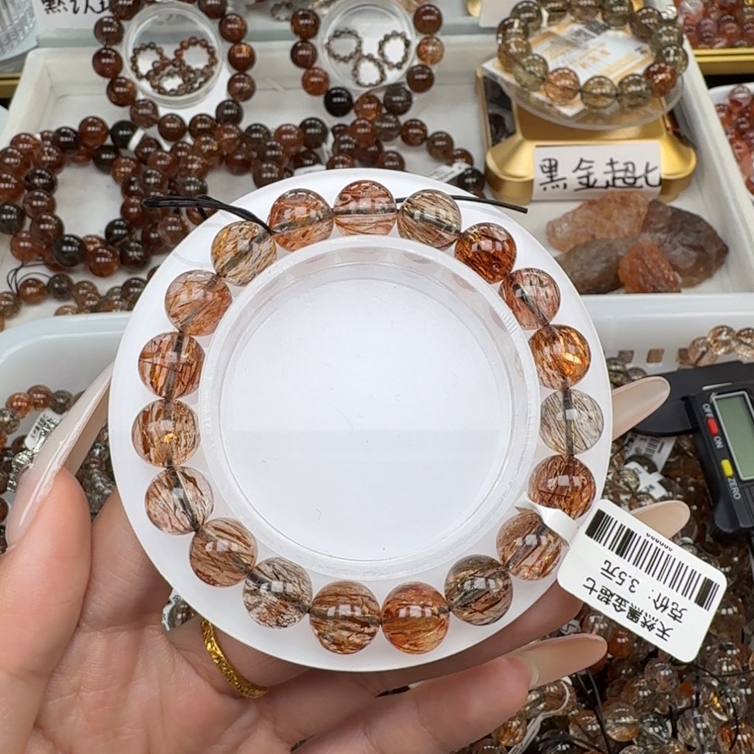 J***O未镶嵌水晶手链黑金超七多样性发其一