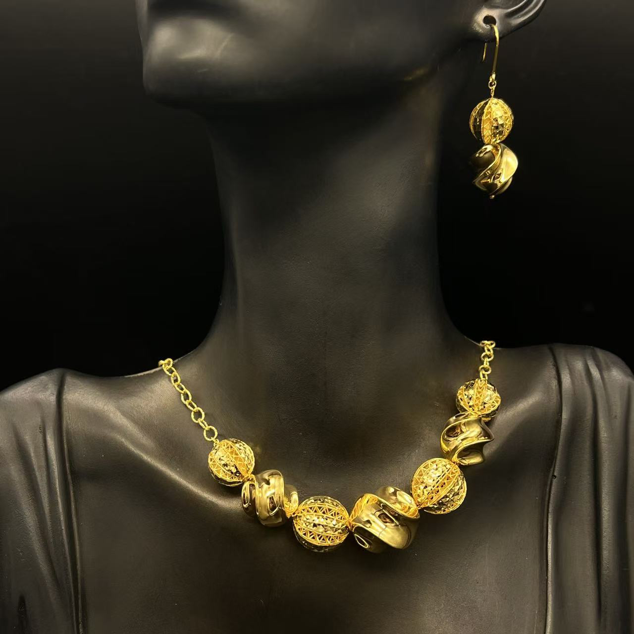 B播 24.54g 足金999 套链e新疆特色黄金轻奢