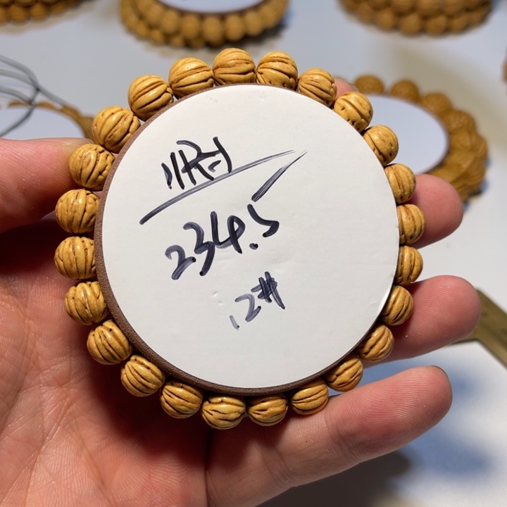 手串桃核11尺寸大肠纹款脐12号