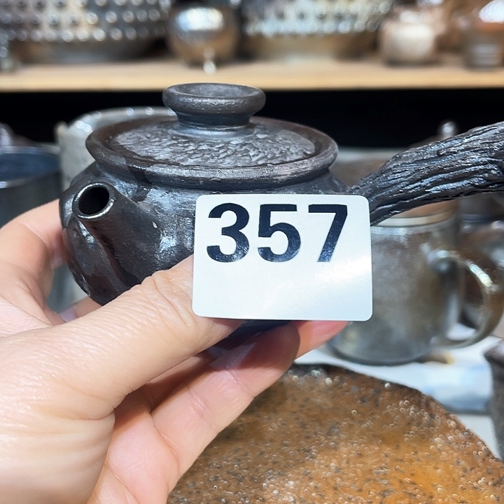 壶高温柴烧陶泥侧壶