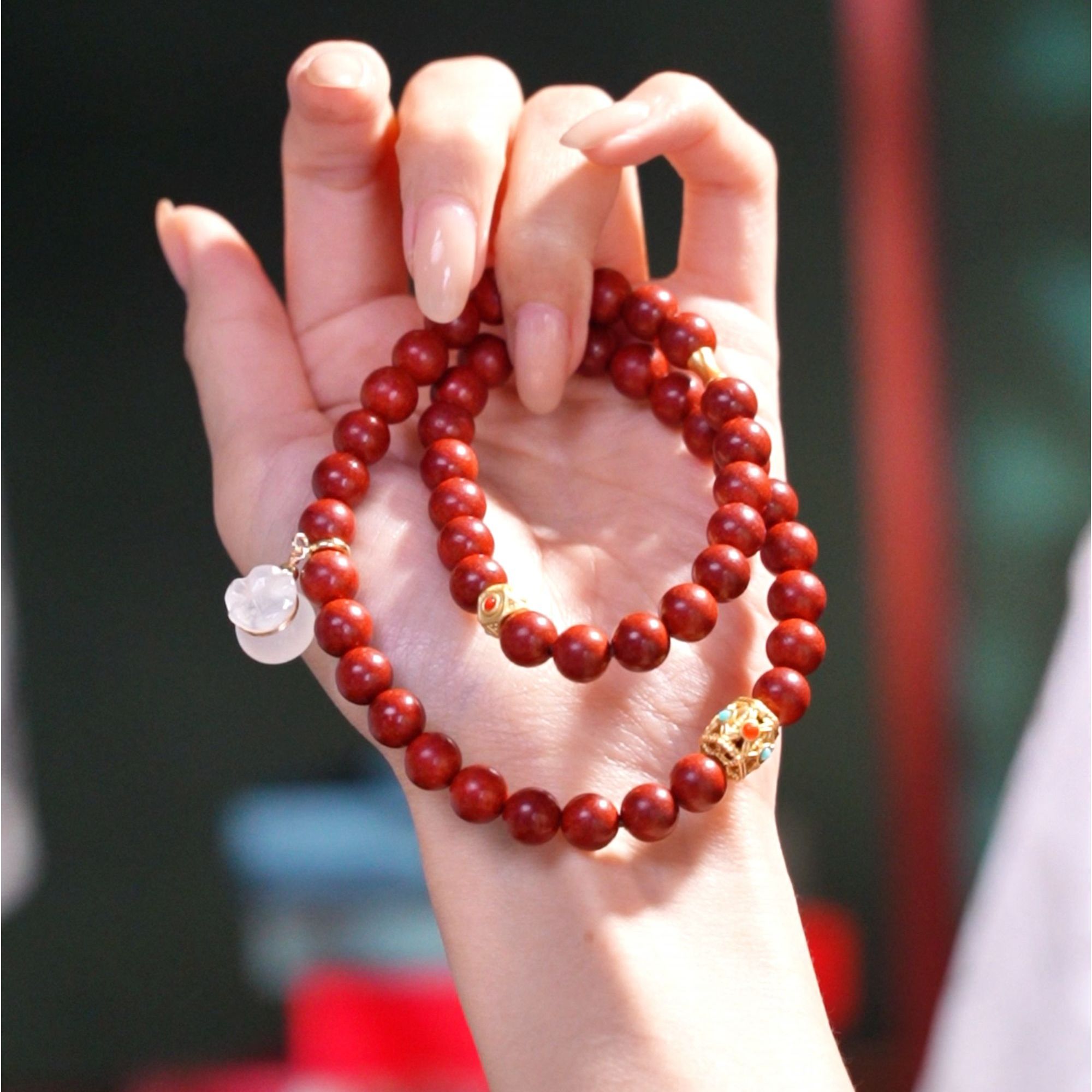 合金手链 元气玫瑰合香珠手串