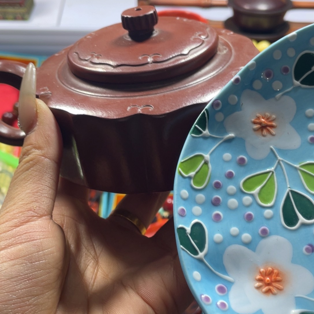 紫砂漏了几个月的水  