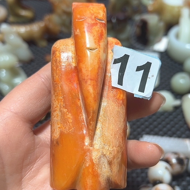 和田玉颈饰未镶嵌海**藏