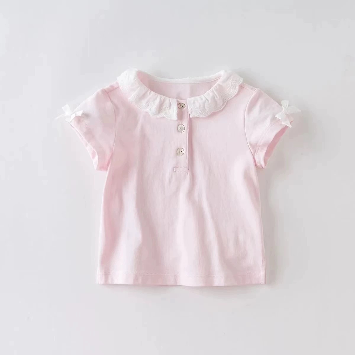 儿童童装女童纯色女宝薄款