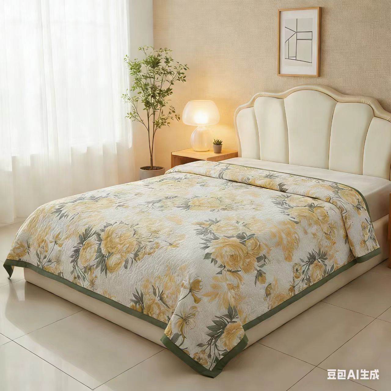 【花棕清梦】轻奢四季多功能透气盖毯200*230