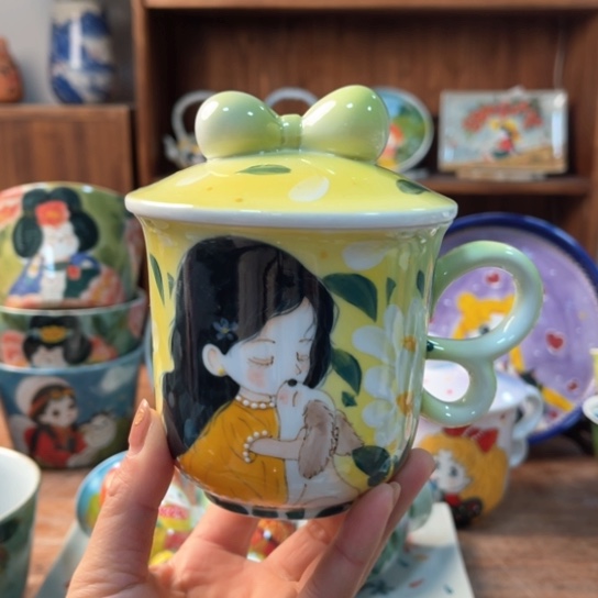 炉景德镇釉下手绘陶瓷 