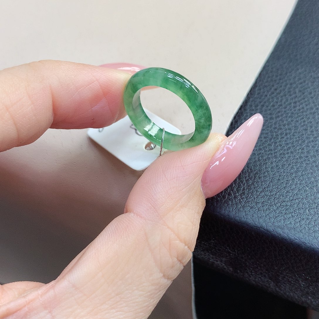 未镶嵌戒指翡翠8号