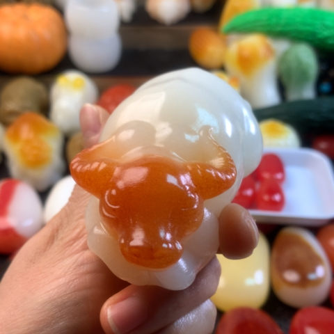 无花朵新疆戈壁五彩彩石