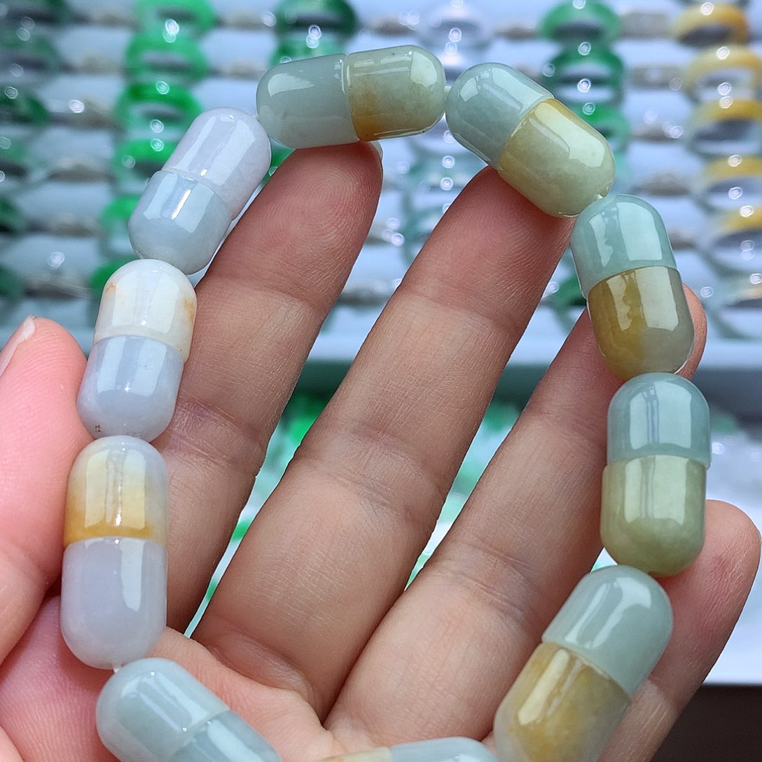 翡翠戒指未镶嵌手串