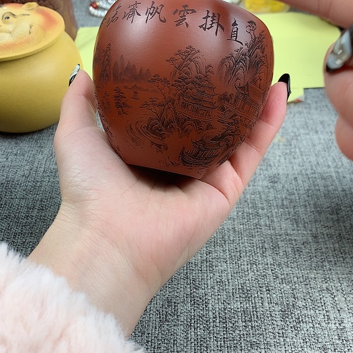 紫砂茶杯高端主人杯