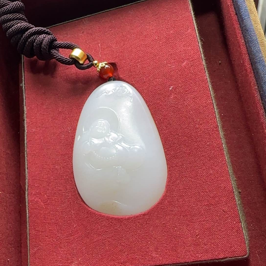 和田玉未镶嵌挂件