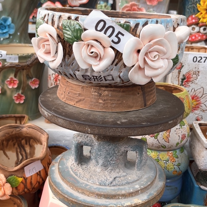 紫砂花盆粗陶材质多肉花盆