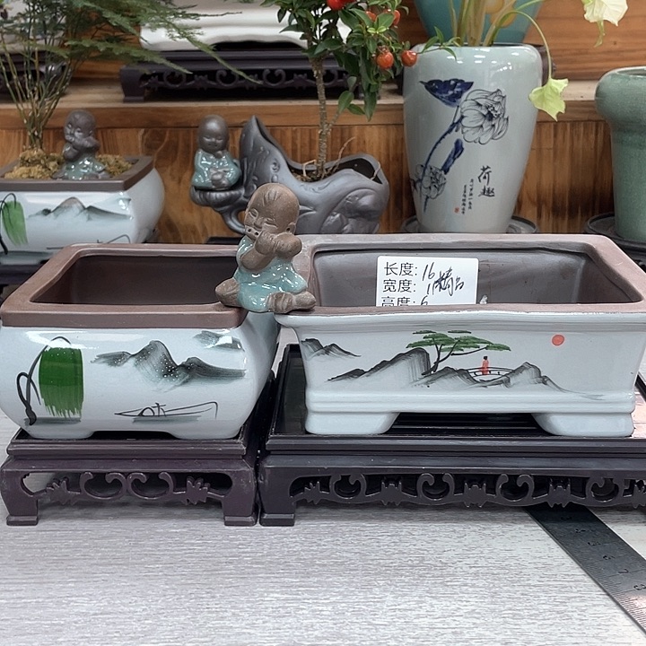 陶瓷花盆抢购紫砂花盆