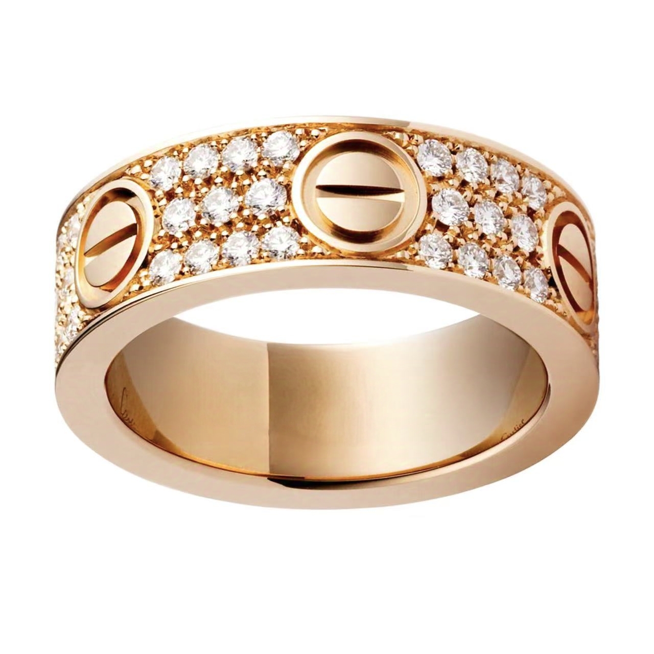 【CHERISH】18k  宽版满天星戒指天然钻石（多样性发其一）