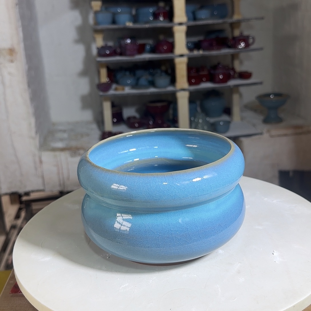 陶摆件郑家钧窑摆件