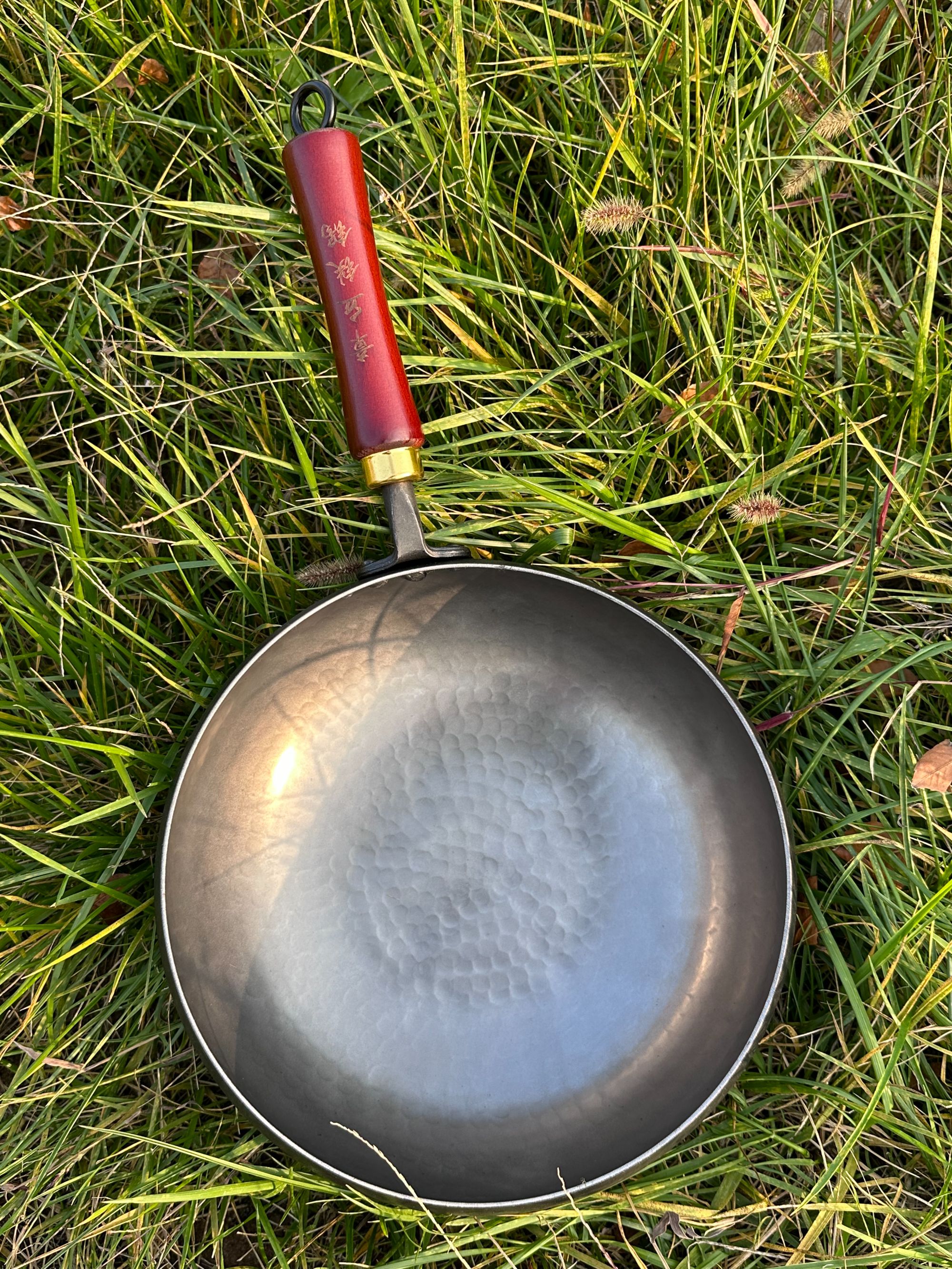 正宗章丘纯手工锻打（镜面）大肚锅熟铁家用炒菜锅无涂层加厚不易粘