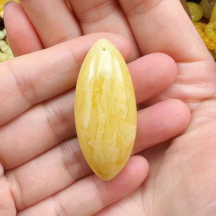 裸石琥珀未镶嵌蜜蜡挂坠