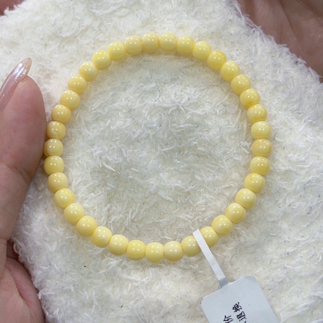 蜜蜡手链未镶嵌A****_5.5m顺色福利