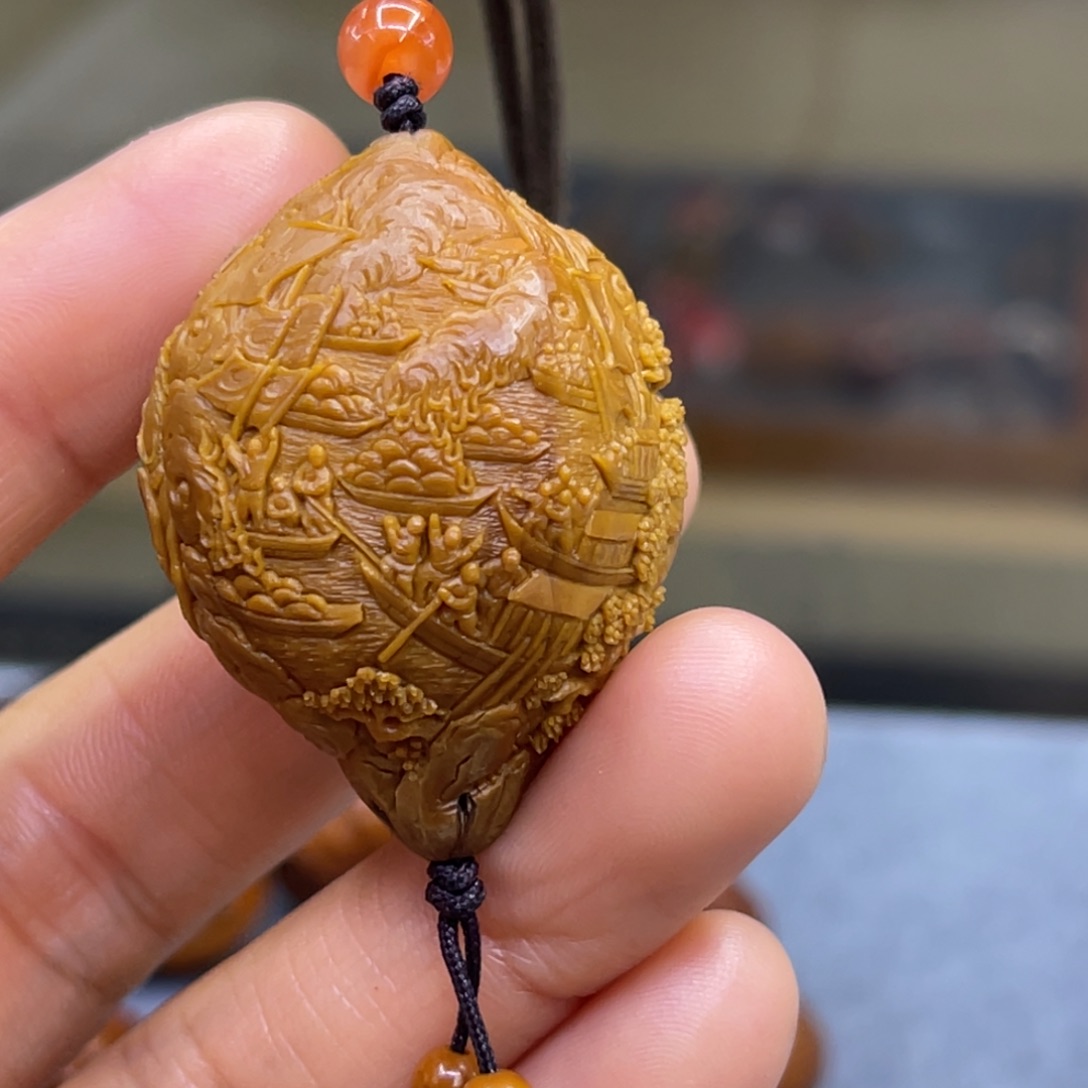 吊坠橄榄核三国单子