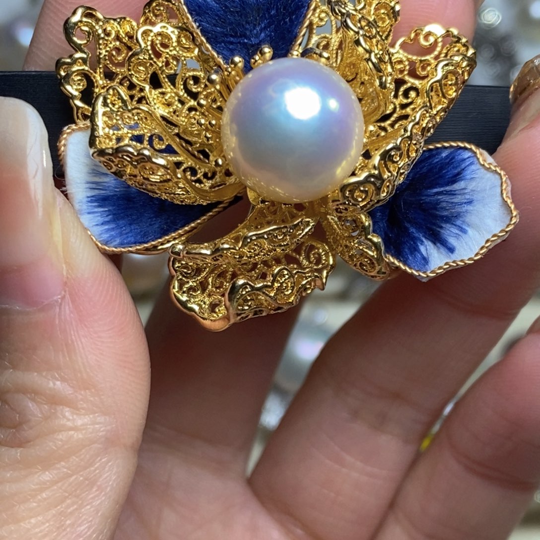 榴***莲淡水珍珠珠宝奇石未镶嵌