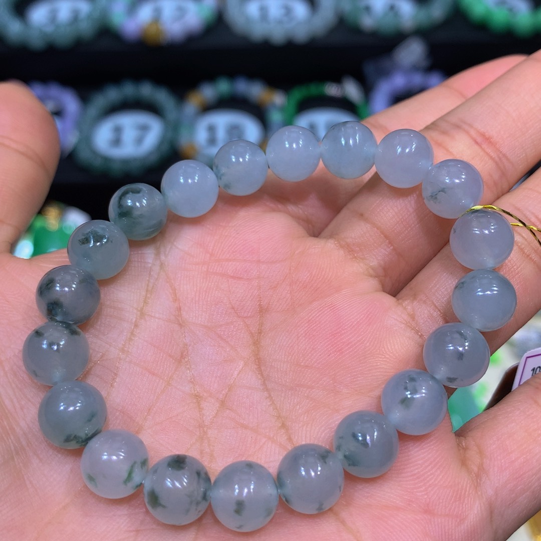 翡翠未镶嵌手链翡翠8+