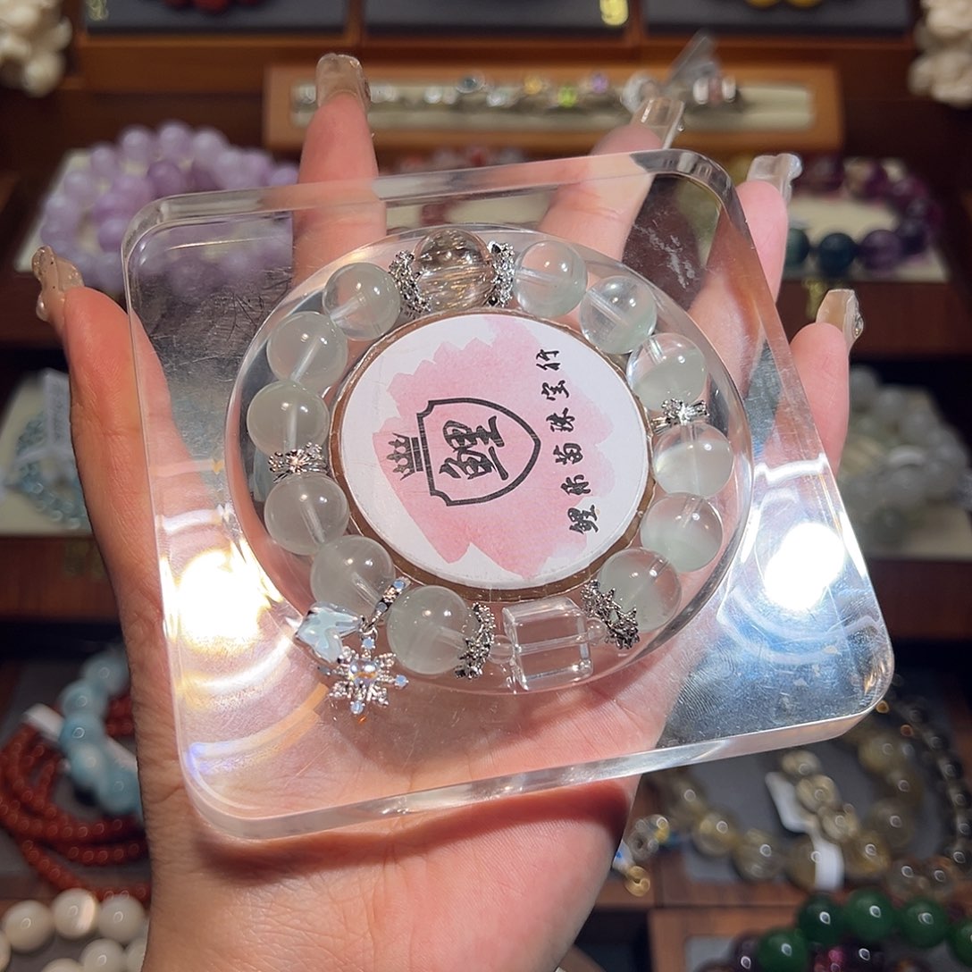 水晶手串未镶嵌c****?千层翠幽灵