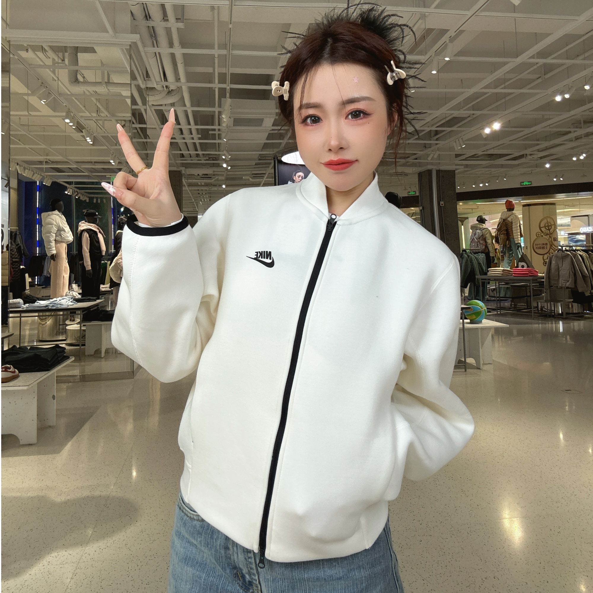 【滔搏联动】AS W NSW TECH FLC JKT SSNL针织外套 IQ0079-102