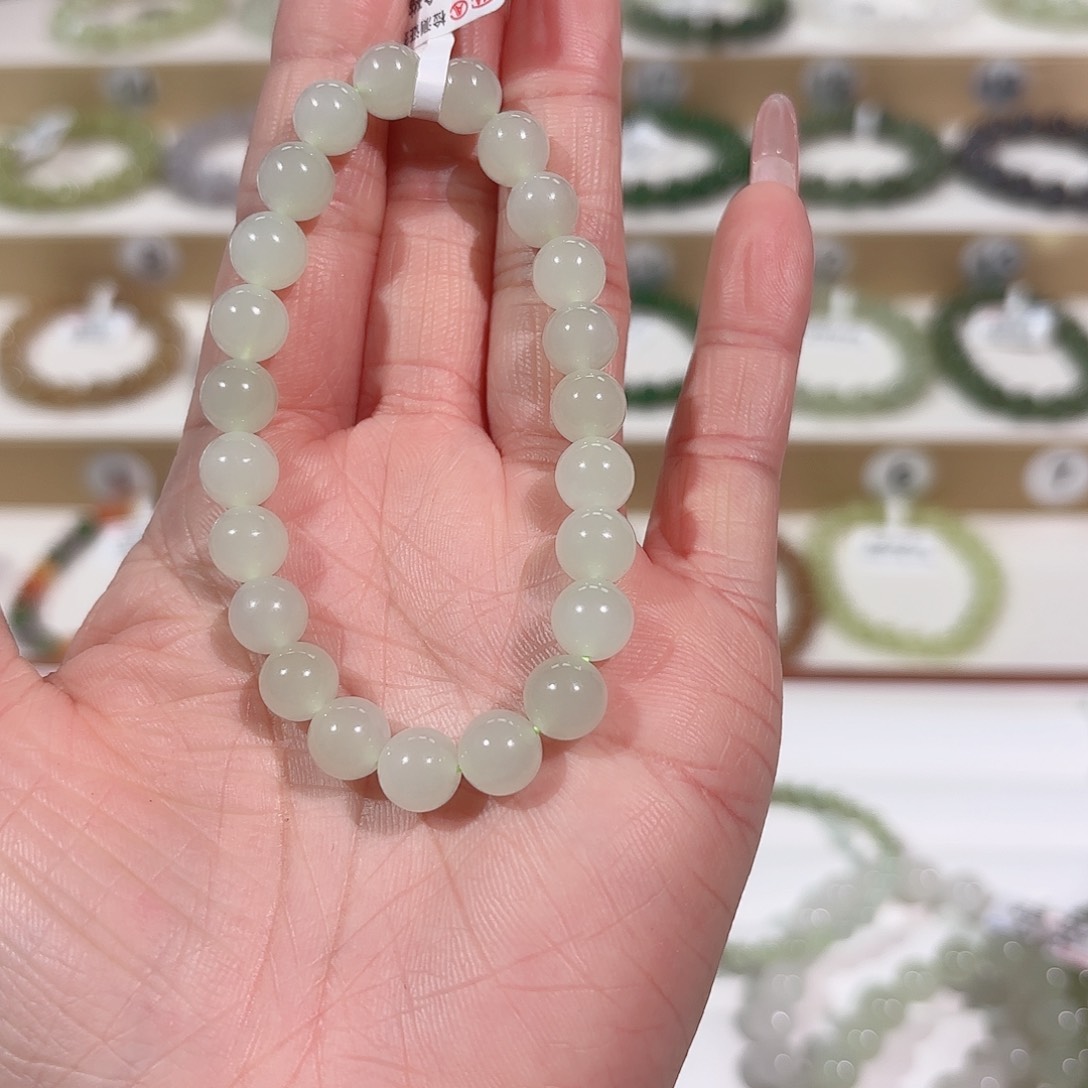 和田玉手链未镶嵌V