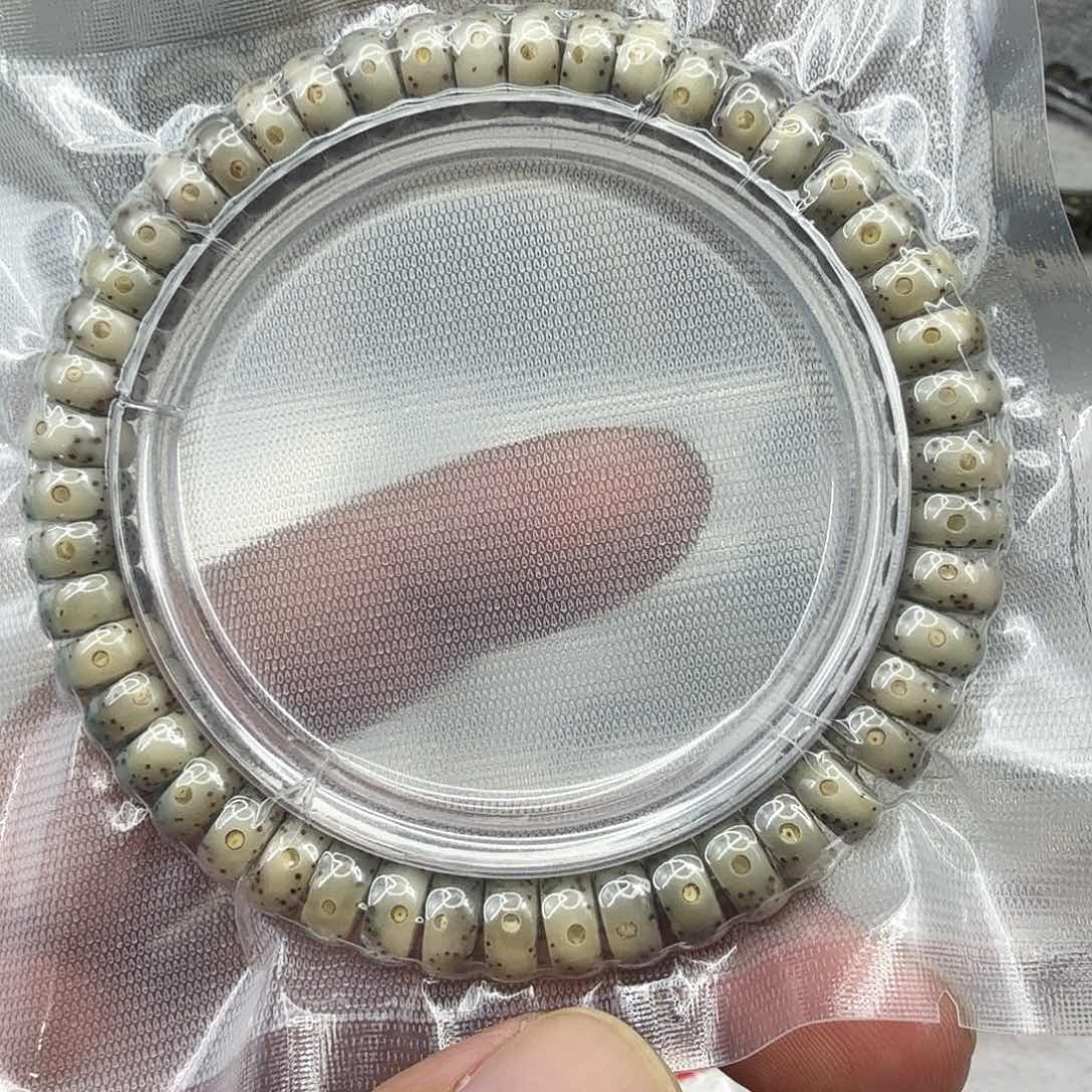 星月菩提手串31高端卡姿兰大眼睛黑冰星月菩提单圈9×4