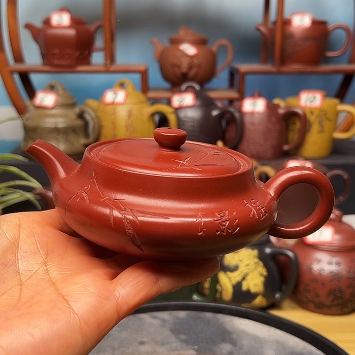 茶壶紫砂微瑕不带证书礼盒160cc