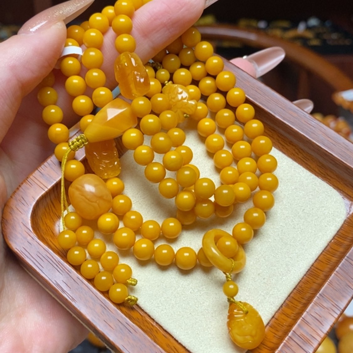 【闪购商品】蜜蜡颈饰未镶嵌项链