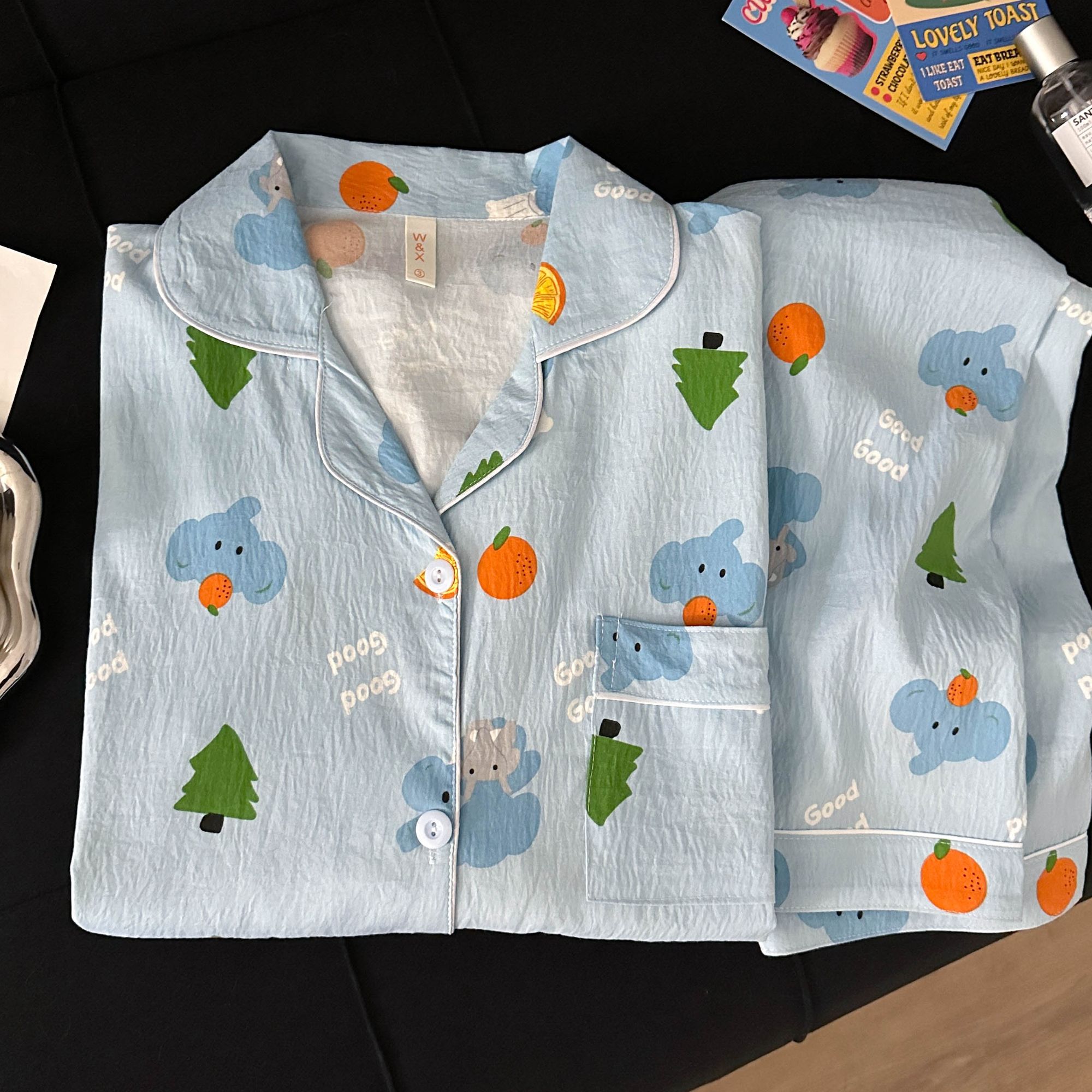 韩版睡衣女款春秋季学生宽松2025年新款可爱卡通长袖套装家居服