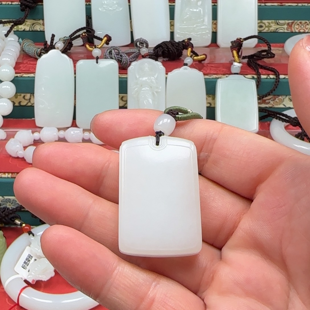 和田玉未镶嵌挂件小*