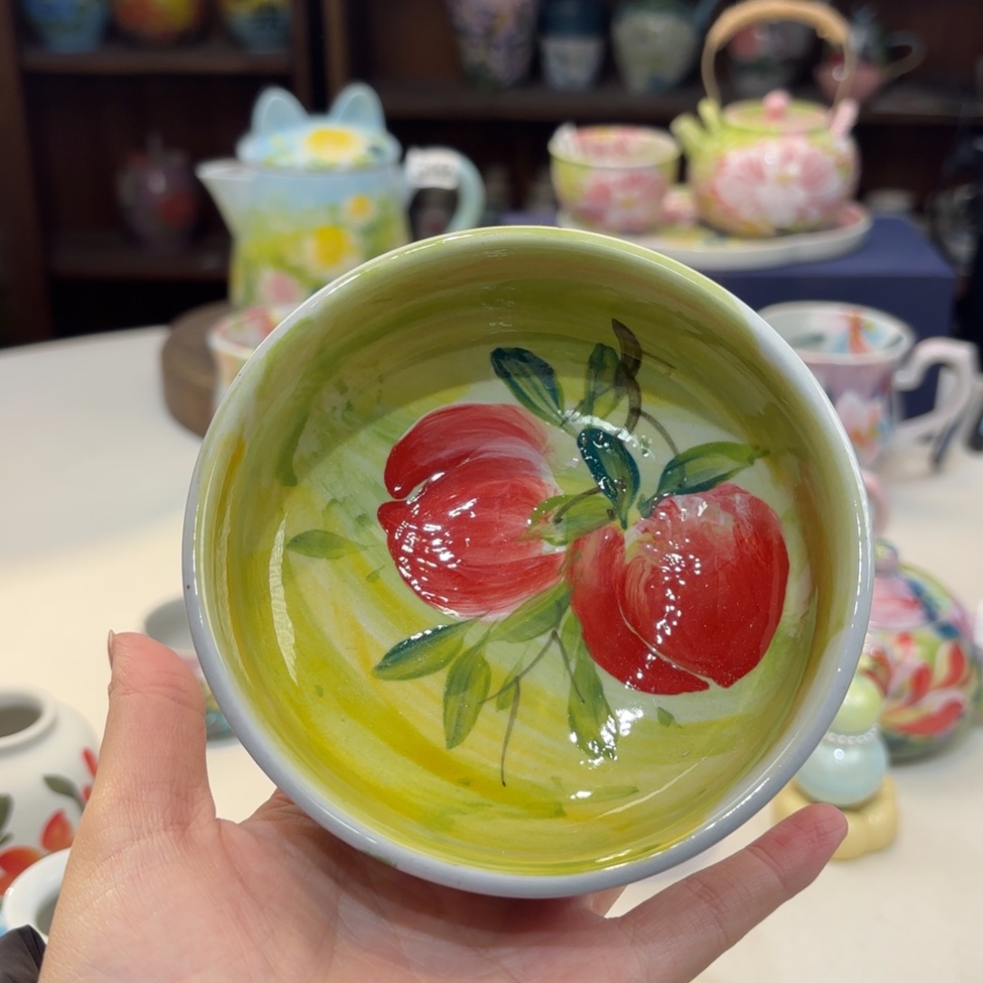 景德镇手绘高温釉下彩陶瓷茶具