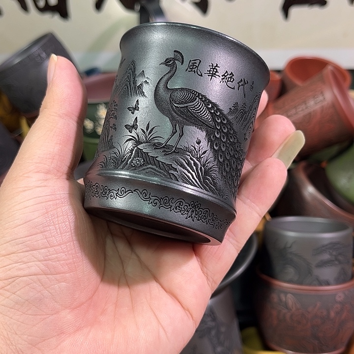 茶杯紫砂全手工紫砂主人杯