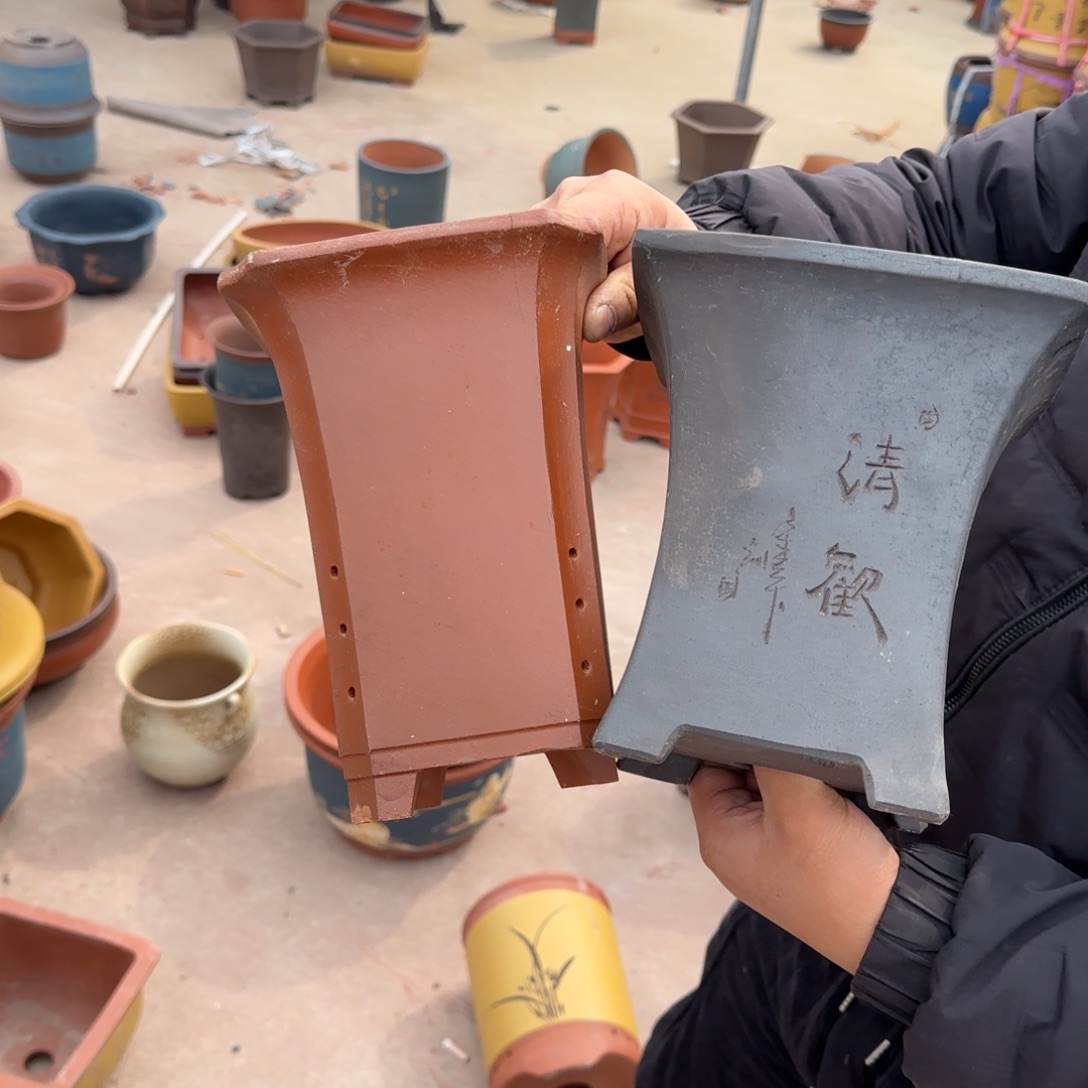 紫砂花盆瑕疵和瑕疵