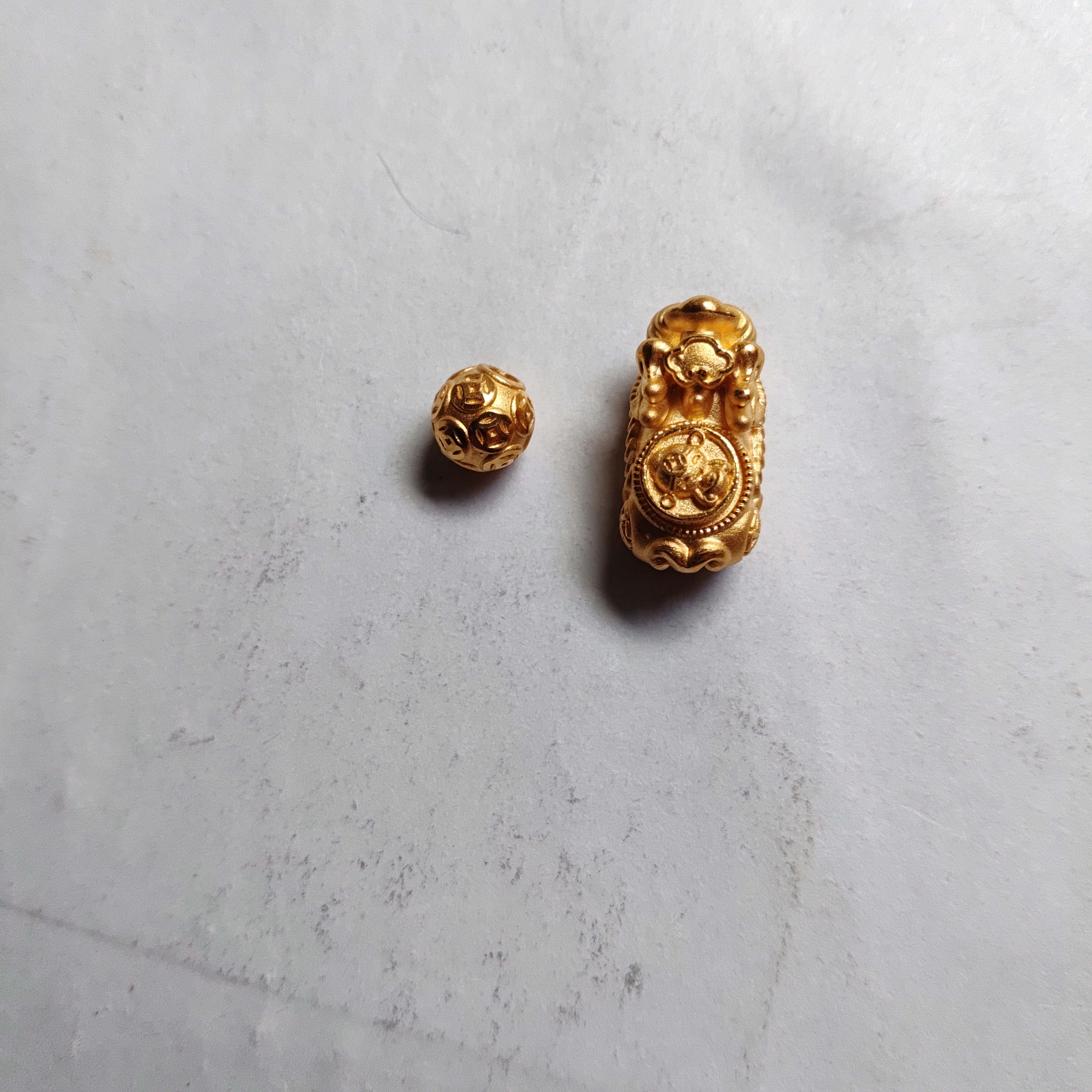 金元宝足金999貔貅珠子首饰